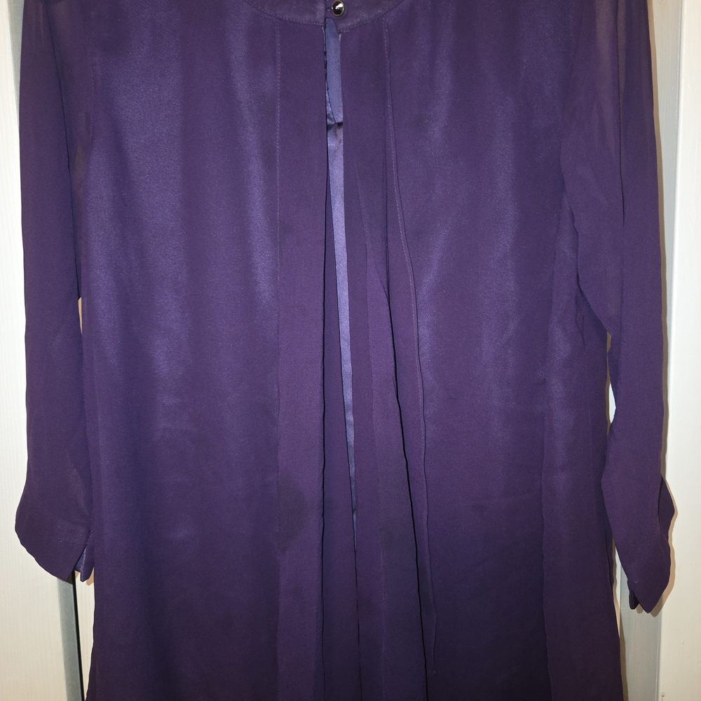 Limelight Elegant Purple Long Sleeve Blouse